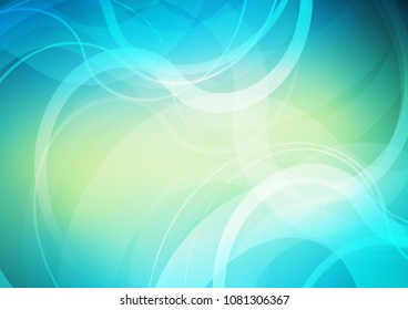 Light Blue, Yellow vector pattern with lava shapes. Colorful abstract illustration with gradient lines. Textured wave pattern for backgrounds.