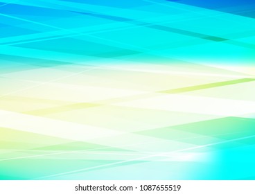 Light Blue, Yellow vector pattern with narrow lines. Lines on blurred abstract background with gradient. The pattern can be used for busines ad, booklets, leaflets