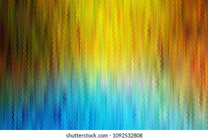 Light Blue, Yellow vector pattern with liquid shapes. A completely new color illustration in marble style. Textured wave pattern for backgrounds.