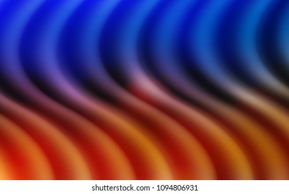 Light Blue, Yellow vector pattern with bent lines. Colorful illustration in abstract marble style with gradient. New composition for your brand book.