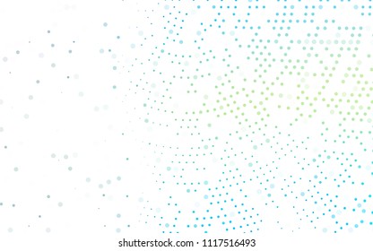 Light Blue, Yellow vector  pattern with spheres. Blurred decorative design in abstract style with bubbles. The pattern can be used for aqua ad, booklets.