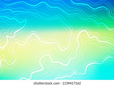 Light Blue, Yellow vector pattern with narrow lines. Blurred decorative design in simple style with lines. Best design for your ad, poster, banner.