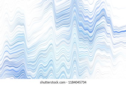 Light Blue, Yellow vector pattern with lava shapes. Shining illustration, which consist of blurred lines, circles. Brand-new design for your ads, poster, banner.