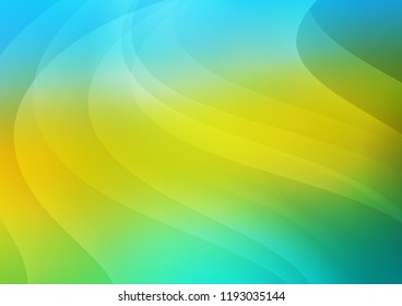 Light Blue, Yellow vector pattern with narrow lines. Shining colored illustration with narrow lines. Smart design for your business advert.