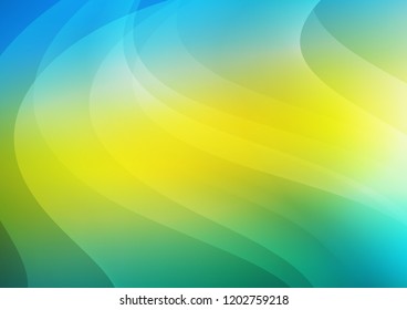 Light Blue, Yellow vector pattern with narrow lines. Blurred decorative design in simple style with lines. The pattern can be used as ads, poster, banner for commercial.