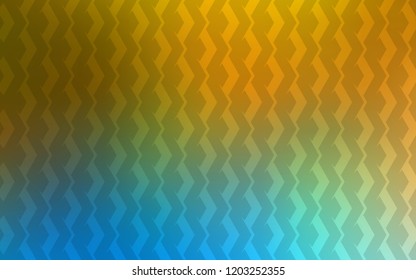Light Blue, Yellow vector pattern with sharp lines. Modern geometrical abstract illustration with Lines. Smart design for your business advert.