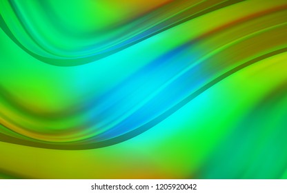 Light Blue, Yellow vector pattern with lava shapes. Brand new colored illustration in marble style with gradient. New composition for your brand book.