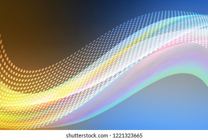 Light Blue, Yellow vector pattern with spheres, triangles. Illustration with set of colorful abstract circles and lines. Pattern for beautiful websites.