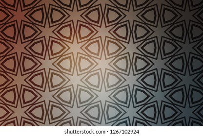 Light Blue, Yellow vector pattern with christmas stars. Modern geometrical abstract illustration with stars. Best design for your ad, poster, banner.