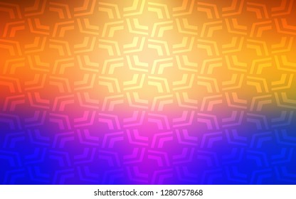 Light Blue, Yellow vector pattern with lava shapes. A sample with blurred bubble shapes. Brand new design for your ads, poster, banner.