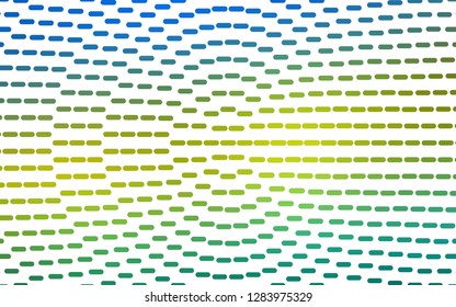 Light Blue, Yellow vector pattern with narrow lines. Blurred decorative design in simple style with lines. Pattern for ads, posters, banners.