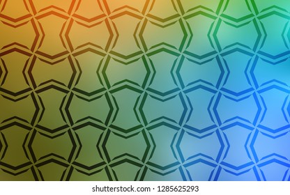 Light Blue, Yellow vector pattern with sharp lines. Blurred decorative design in simple style with lines. Pattern for ads, posters, banners.