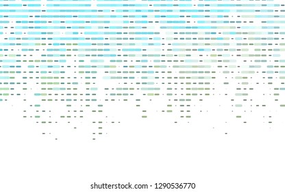 Light Blue, Yellow vector pattern with narrow lines. Glitter abstract illustration with colored sticks. Smart design for your business advert.