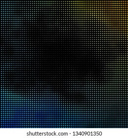 Light Blue, Yellow vector pattern with circles. Abstract decorative design in gradient style with bubbles. Pattern for websites, landing pages.
