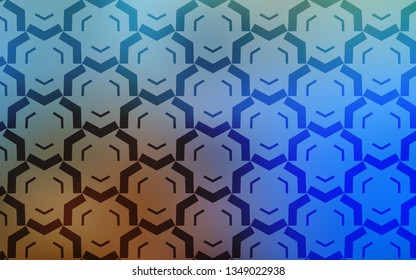 Light Blue, Yellow vector pattern with lines. A sample with colorful lines, shapes. Abstract design for your web site.