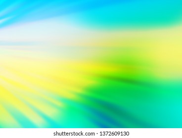 Light Blue, Yellow vector pattern with narrow lines. Lines on blurred abstract background with gradient. Smart design for your business advert.