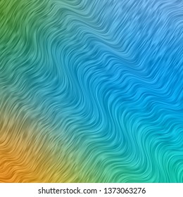 Light Blue, Yellow vector pattern with lines. Gradient illustration in simple style with bows. Pattern for busines booklets, leaflets