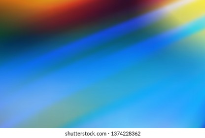 Light Blue, Yellow vector pattern with sharp lines. Shining colored illustration with sharp stripes. Template for your beautiful backgrounds.