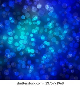 Light Blue, Yellow vector pattern with circles. Modern abstract illustration with colorful circle shapes. Pattern for wallpapers, curtains.