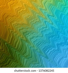 Light Blue, Yellow vector pattern with curved lines. Colorful illustration with curved lines. Pattern for ads, commercials.
