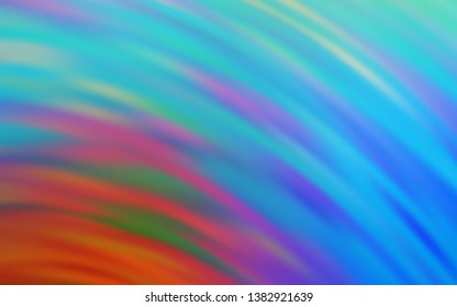 Light Blue, Yellow vector pattern with curved lines. A completely new colorful illustration in simple style. Abstract design for your web site.