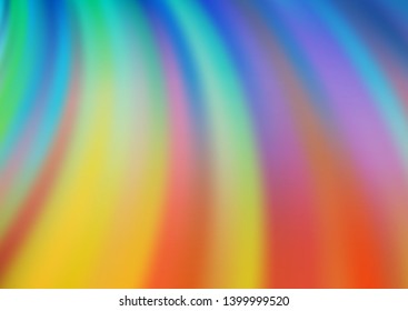 Light Blue, Yellow vector pattern with lava shapes. Modern gradient abstract illustration with bandy lines. Marble style for your business design.
