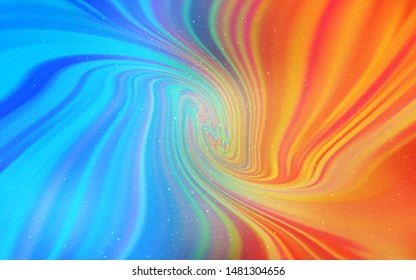 Light Blue, Yellow vector pattern with night sky stars. Modern abstract illustration with Big Dipper stars. Smart design for your business advert.