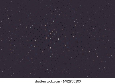 Light Blue, Yellow vector pattern with ABC symbols. Shining illustration with ABC symbols on abstract template. Pattern for ads, poster, banner of books.