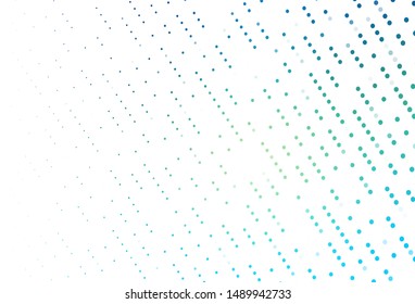 Light Blue, Yellow vector pattern with spheres. Abstract illustration with colored bubbles in nature style. Design for posters, banners.