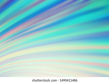 Light Blue, Yellow vector pattern with lamp shapes. Glitter abstract illustration with wry lines. Marble design for your web site.