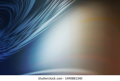 Light Blue, Yellow vector pattern with lines. A shining illustration, which consists of curved lines. Abstract design for your web site.