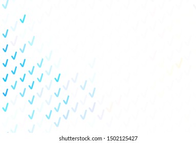 Light Blue, Yellow vector pattern with lines. Colorful illustration in simple style with gradient. A completely new template for your design.