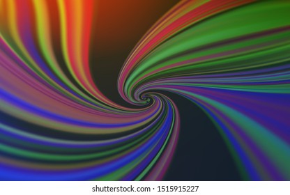 Light Blue, Yellow vector pattern with curved lines. Colorful illustration in simple style with gradient. A new texture for your  ad, booklets, leaflets.