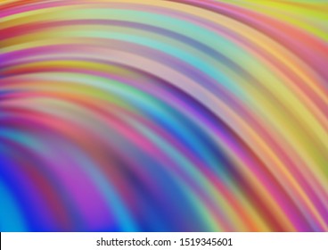 Light Blue, Yellow vector pattern with lava shapes. Brand new colored illustration in marble style with gradient. A completely new template for your business design.