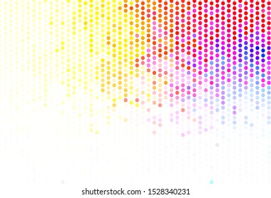 Light Blue, Yellow vector pattern with spheres. Beautiful colored illustration with blurred circles in nature style. Pattern for beautiful websites.