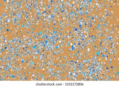 Light Blue, Yellow vector pattern with random forms. Decorative design in abstract style with random forms. Elegant design for wallpapers.