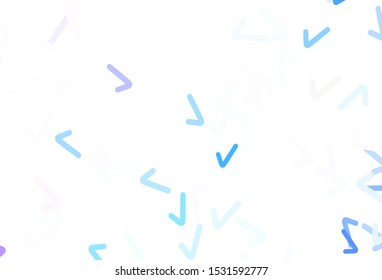 Light Blue, Yellow vector pattern with wry lines. Colorful abstract illustration with gradient lines. A completely new design for your business.