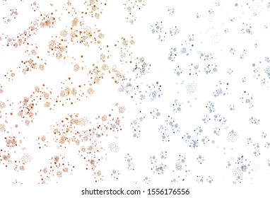 Light Blue, Yellow vector pattern with random forms. Colorful chaotic forms with gradient in modern style. Simple design for your web site.