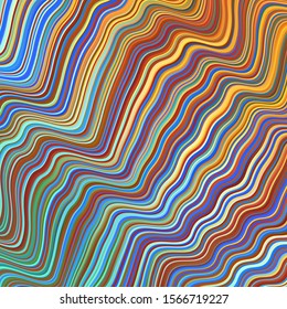 Light Blue, Yellow vector pattern with curved lines. Geometric illustration in abstract style with gradient.  New composition for your brand book.