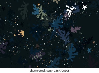 Light Blue, Yellow vector pattern with random forms. Illustration with colorful gradient shapes in abstract style. Background for a cell phone.