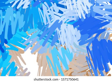 Light Blue, Yellow vector pattern with sharp lines. Modern geometrical abstract illustration with Lines. Pattern for ads, posters, banners.