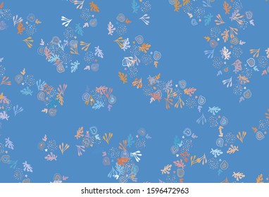 Light Blue, Yellow vector pattern with random forms. Simple colorful illustration with abstract gradient shapes. Simple design for your web site.