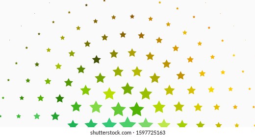 Light Blue, Yellow vector pattern with abstract stars. Colorful illustration in abstract style with gradient stars. Pattern for new year ad, booklets.