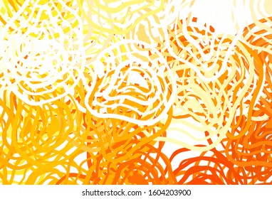 Light Blue, Yellow vector pattern with random forms. Decorative design in abstract style with random forms. Elegant design for wallpapers.