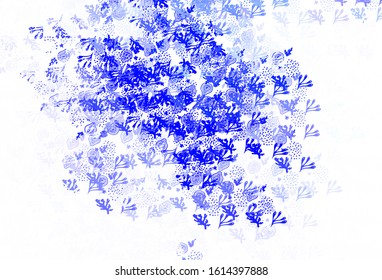 Light Blue, Yellow vector pattern with random forms. Decorative design in abstract style with random forms. Modern design for your business card.