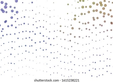 Light Blue, Yellow vector pattern with random forms. Simple colorful illustration with abstract gradient shapes. Best smart design for your business.