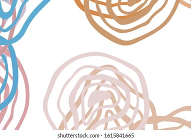 Light Blue, Yellow vector pattern with bent lines. Modern gradient abstract illustration with bandy lines. Abstract style for your business design.