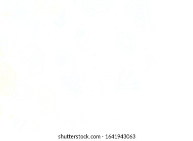 Light Blue, Yellow vector pattern with random forms. Simple colorful illustration with abstract gradient shapes. Simple design for your web site.