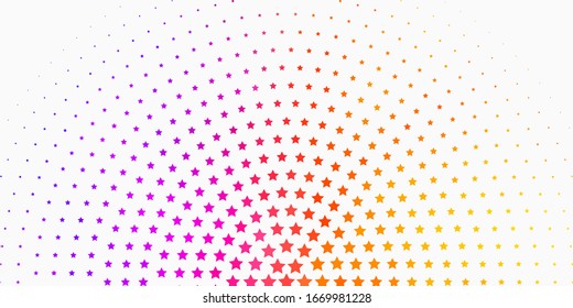 Light Blue, Yellow vector pattern with abstract stars. Shining colorful illustration with small and big stars. Pattern for websites, landing pages.
