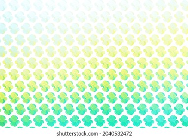 Light Blue, Yellow vector pattern with lava shapes. A completely new color illustration in marble style. Textured wave pattern for backgrounds.